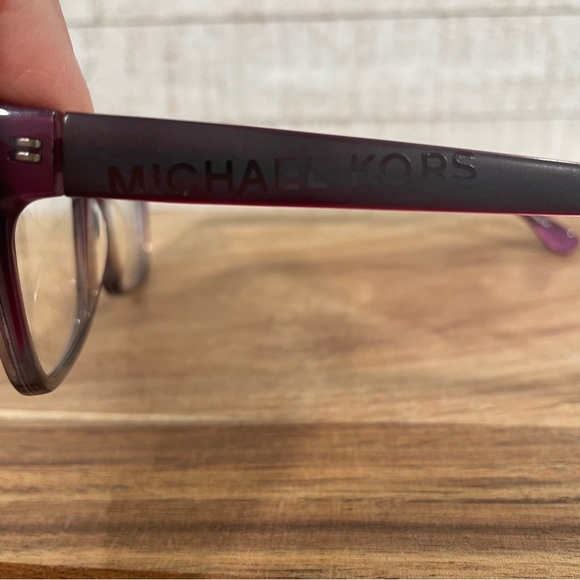 MICHAEL KORS MK255 Plum Purple Gradient Rectangle Eyeglass FRAMES Uni 53-18-135 - Picture 13 of 16